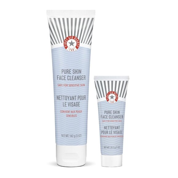 Sulfate-Free Pure Skin Cleanser - Perfect for All Skin Types, 5 oz + Travel Duo